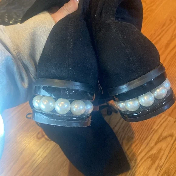 Catherine Catherine Malandrino suede like thigh high boots - Picture 7 of 8